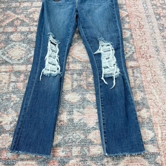 L’AGENCE Luna high rise chain belt detail straight designerJeans - Picture 8 of 9